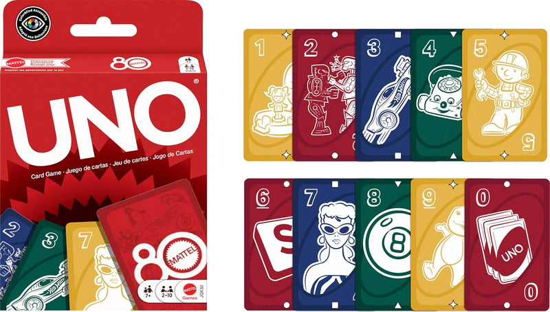 UNO: Mattel 80th Anniversary Ruby Red