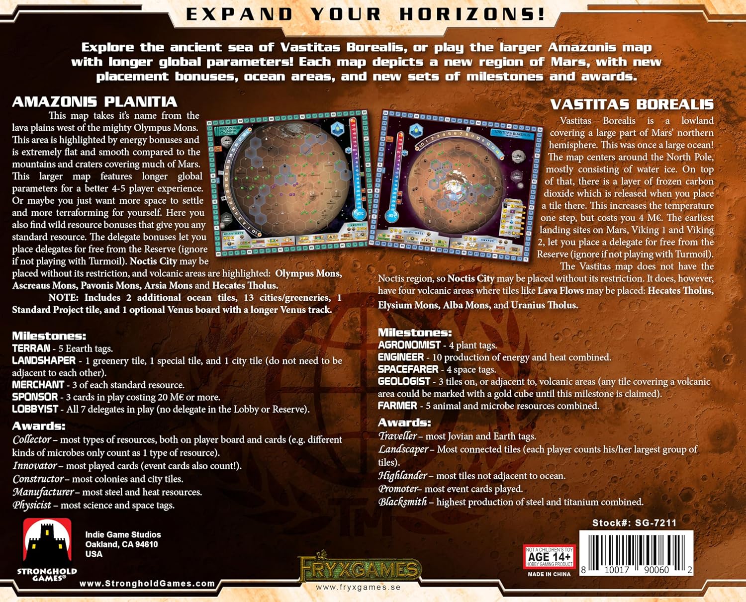 Terraforming Mars: Amazonis/Vastitas Expansion