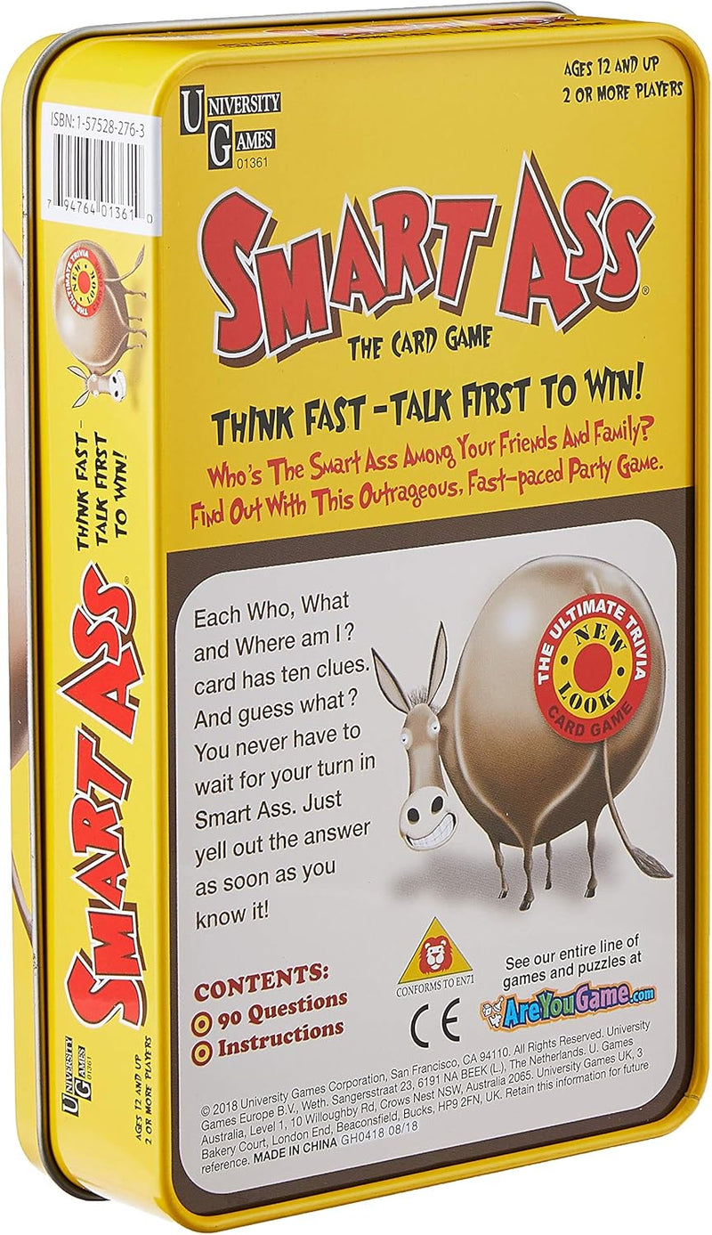 Smart Ass Party Card Game Tin