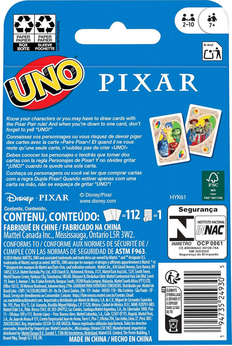 Uno: Pixar