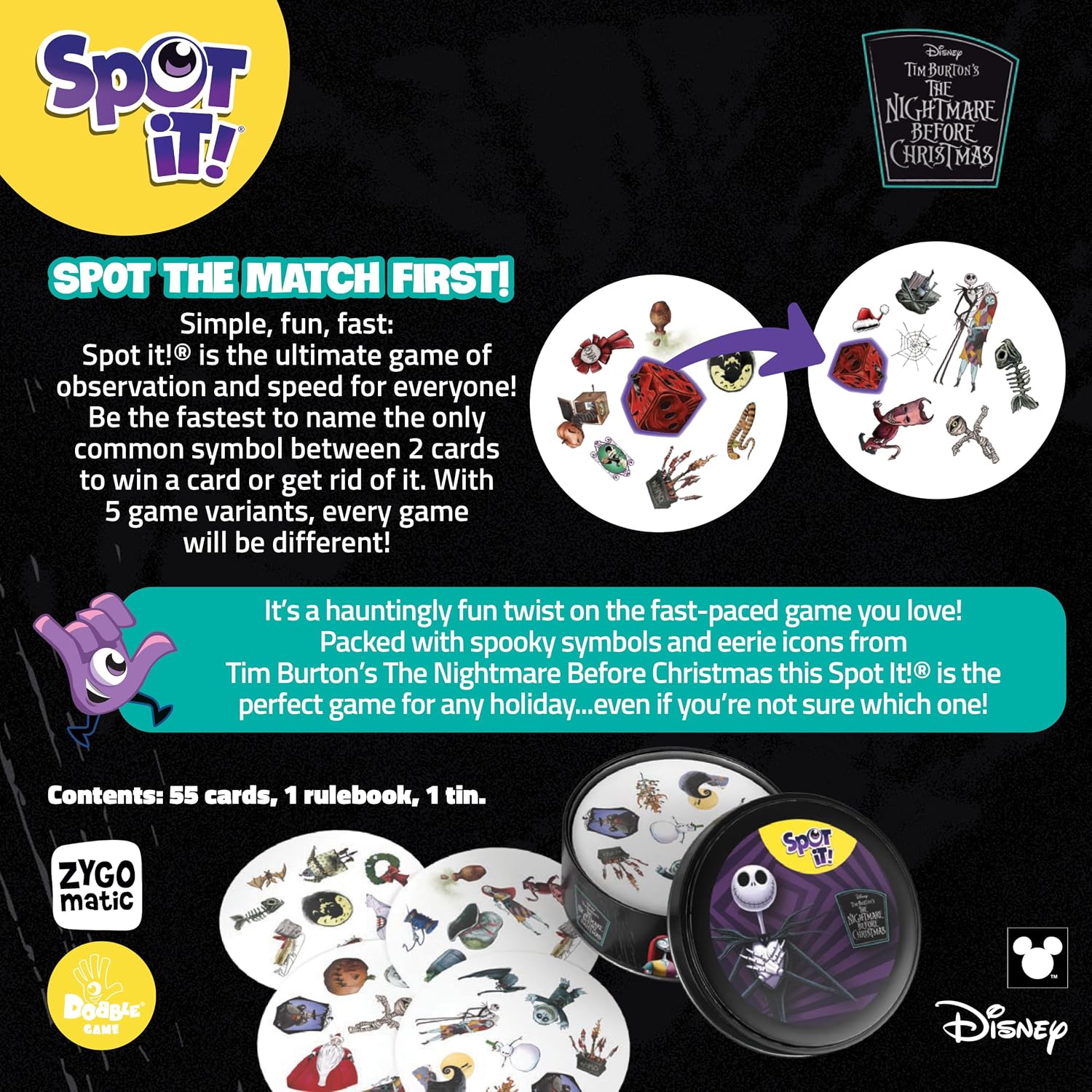 Spot It! Nightmare Before Christmas
