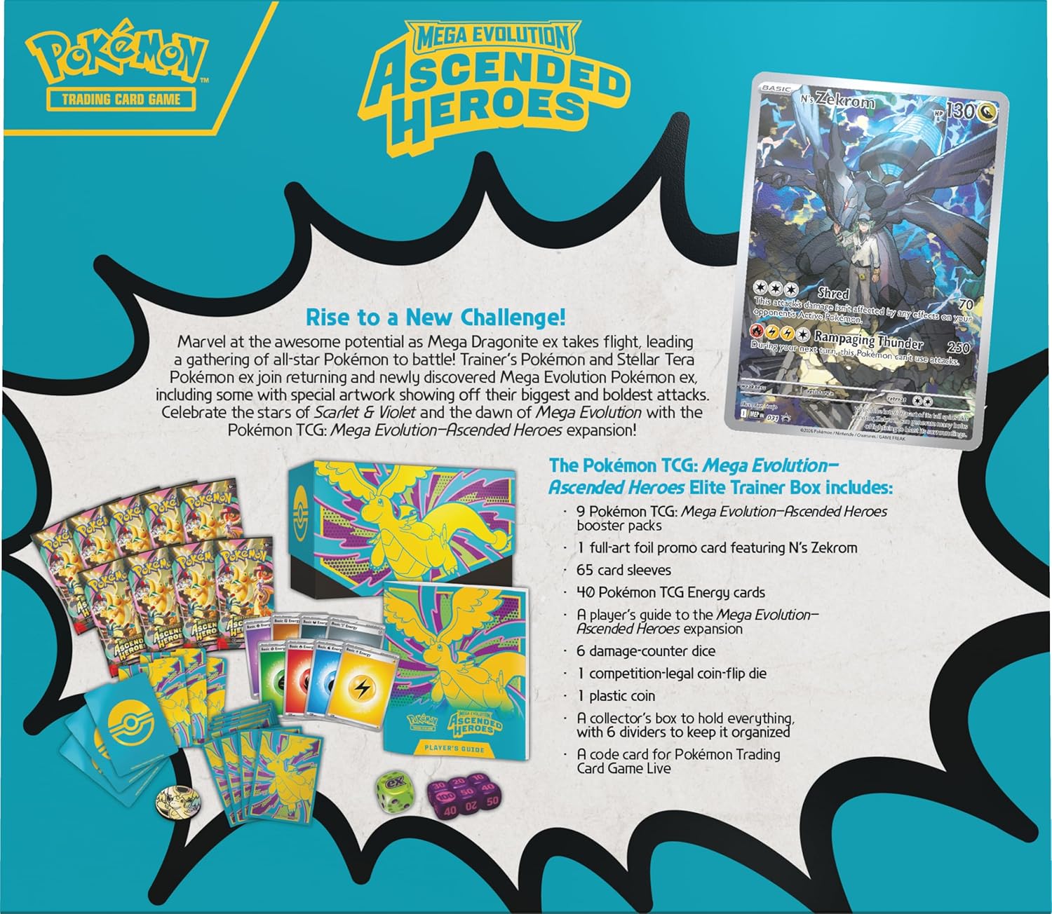 Pokemon TCG: Mega Evolutions 2.5: Ascended Heroes Elite Trainer Box