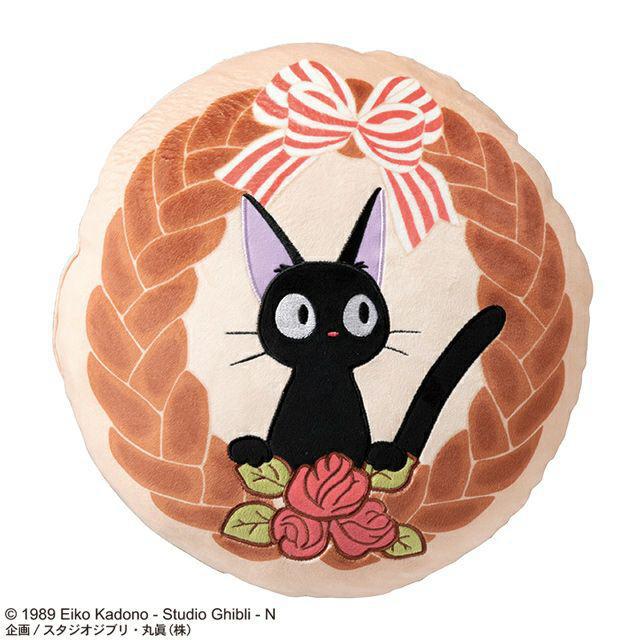 Kiki's Delivery Service: Marushin Moshi Moshi Cushion - Jiji and the Fluffy Bread