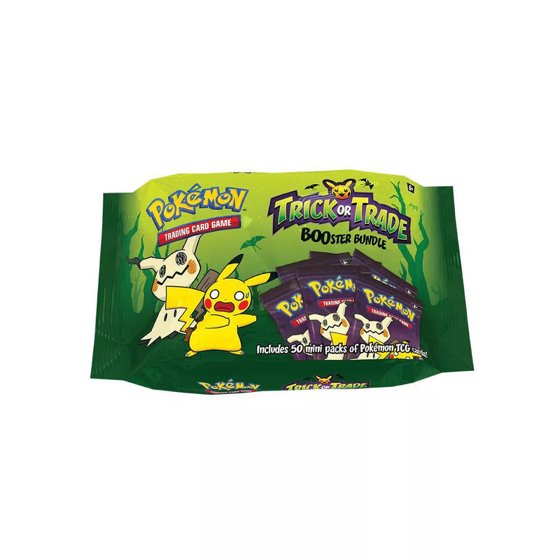 PokPokemon TCG: Trick or Trade Booster Bundle (50 Mini Packs 3 Cards Each)