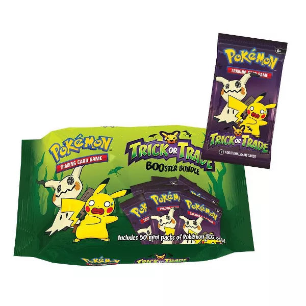 PokPokemon TCG: Trick or Trade Booster Bundle (50 Mini Packs 3 Cards Each)