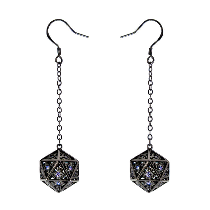 HYMGHO: Dragon's Eye D20 Earrings [Choose A Color]