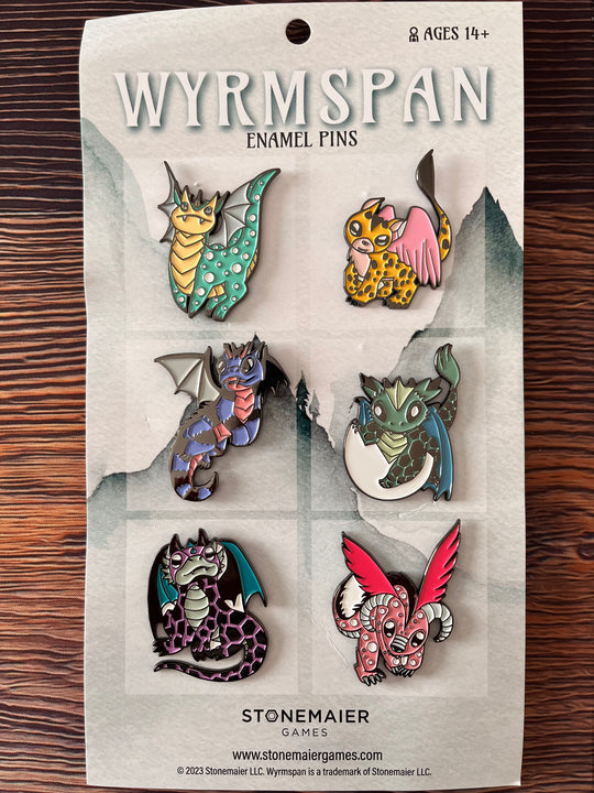 Wyrmspan Enamel Pins (Package of 6)