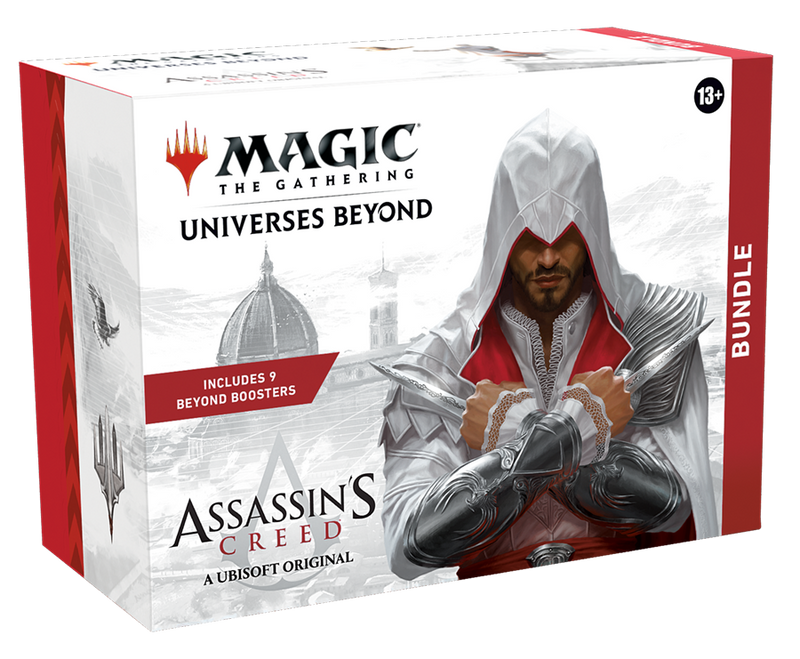 Magic: The Gathering - Assassin’s Creed Bundle | 9 Beyond Boosters + Accessories | Collectible Trading Card Game for Ages 13+