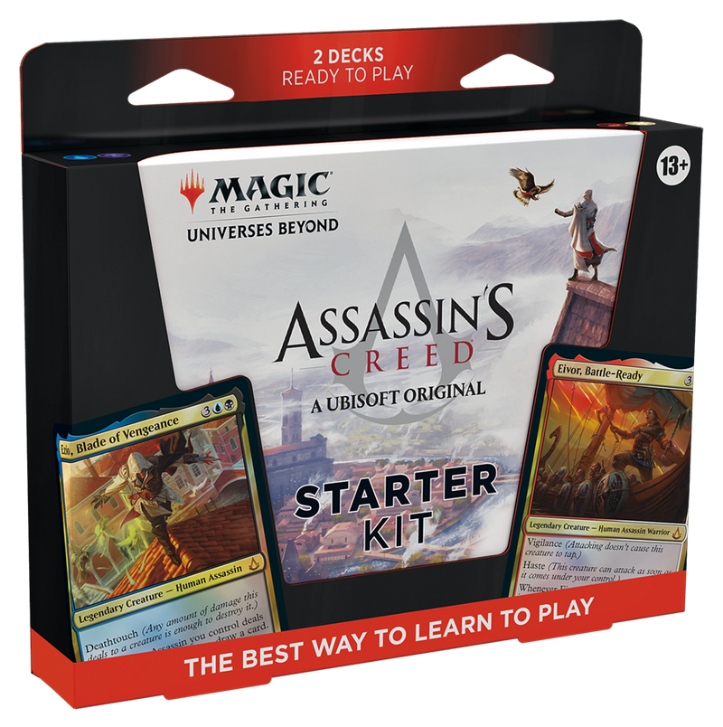Magic: The Gathering - Assassin’s Creed Starter Kit | Learn to Play Magic with 2 Assassin’s Creed-Themed Decks | 2 Player Collectible Card Game for Ages 13+