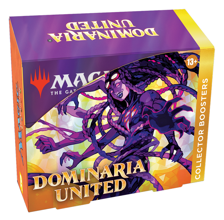 Magic: The Gathering Dominaria United Collector Booster Box | 12 Packs + Box Topper Card (181 Magic Cards)