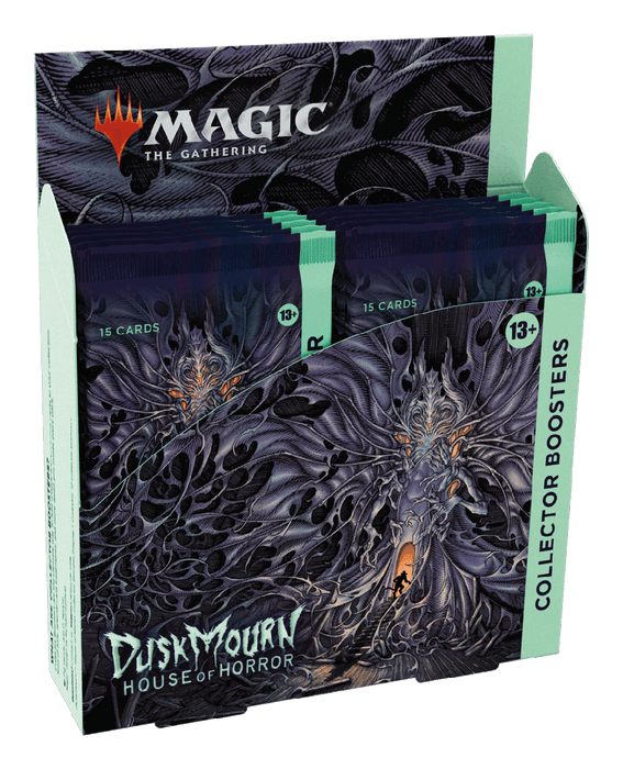 Magic: The Gathering Duskmourn: House of Horror Collector Booster Box - 12 Packs (180 Magic Cards)