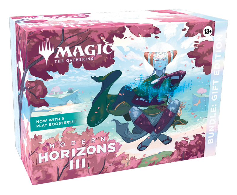 Magic: The Gathering Modern Horizons 3 Bundle: Gift Edition – Deluxe Bundle with 1 Collector Booster, 9 Play Boosters, Full-Art Lands + Exclusive Accessories