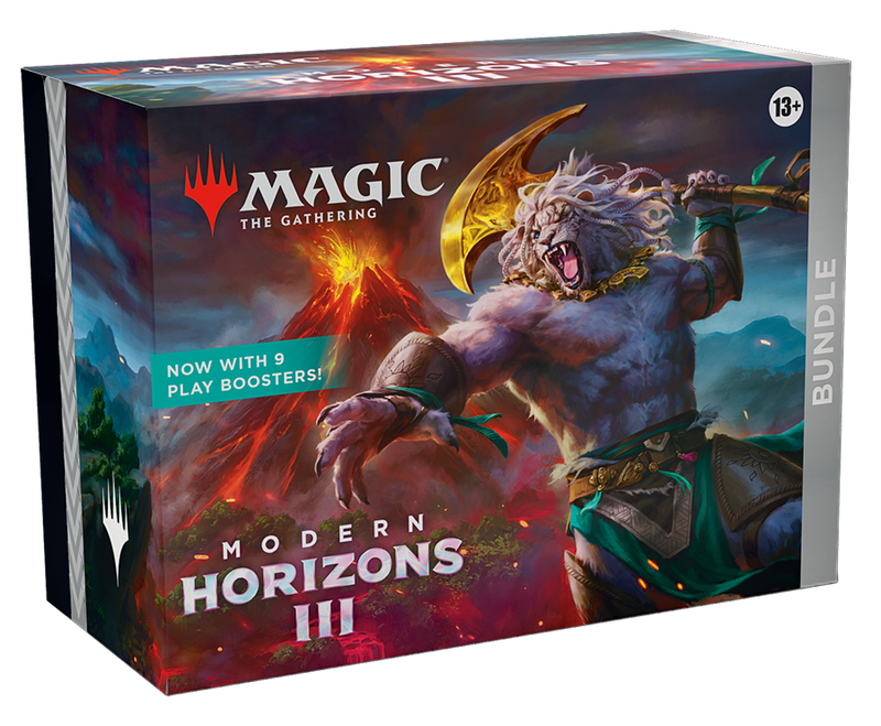 Magic: The Gathering Modern Horizons 3 Bundle - 9 Play Boosters, 30 Land cards + Exclusive Accessories