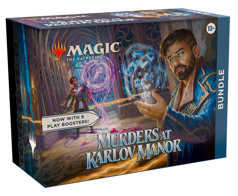 Magic: The Gathering Murders at Karlov Manor Bundle - 9 Play Boosters, 30 Land cards + Exclusive Accessories