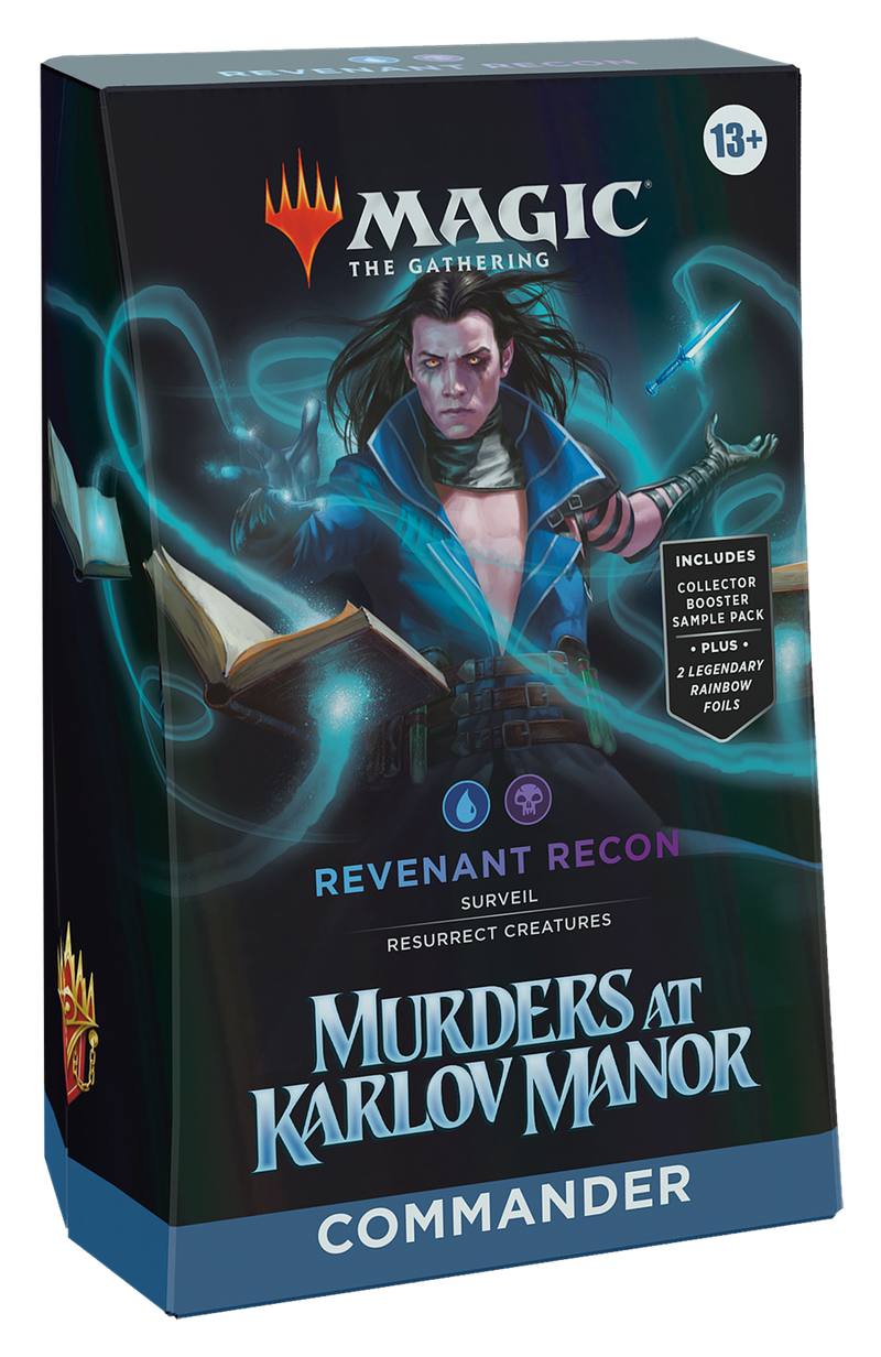 Magic: The Gathering Murders at Karlov Manor Commander Deck - Revenant Recon (100-Card Deck, 2-Card Collector Booster Sample Pack + Accessories)