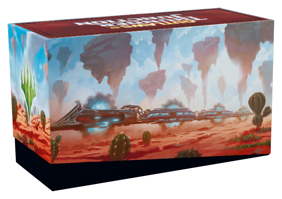 Magic: The Gathering Outlaws of Thunder Junction Bundle - 9 Play Boosters, 30 Land cards + Exclusive Accessories