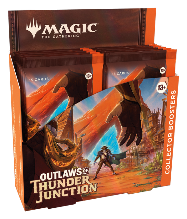 Magic: The Gathering Outlaws of Thunder Junction Collector Booster Display Box - 12 Packs (180 Magic Cards)