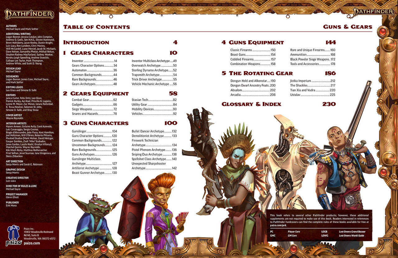 Pathfinder RPG - Guns & Gears NPC Core (2nd Edition Remastered)