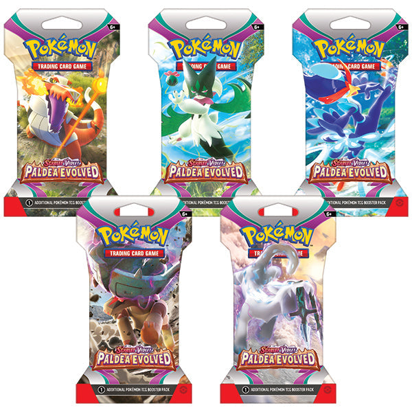 Pokemon TCG: Scarlet & Violet: Paldea Evolved Sleeved Booster Pack (10 Cards)