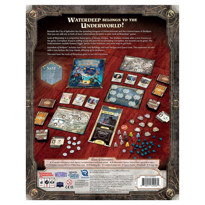 Dungeons & Dragons: Lords Of Waterdeep Board Game: Scoundrels Of Skullport Expansion