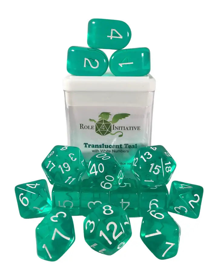 Role 4 Initiative - Translucent Dice Set of 15 [Choose One]