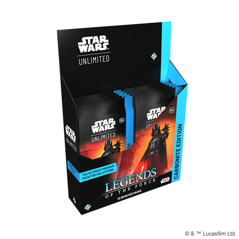 Star Wars: Unlimited - Legends of the Force: Carbonite Booster Display