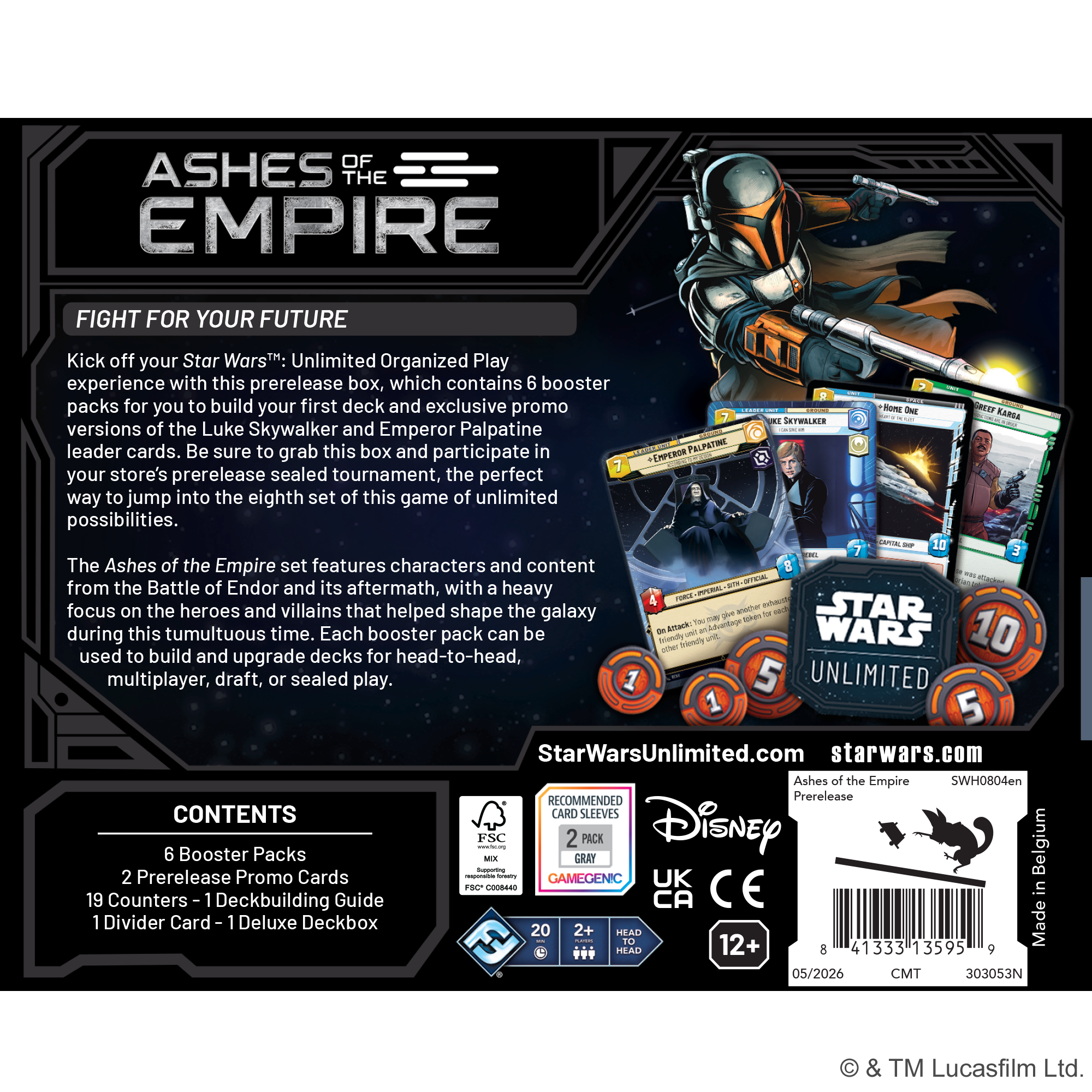 Star Wars: Unlimited - Ashes of the Empire: Prerelease Box