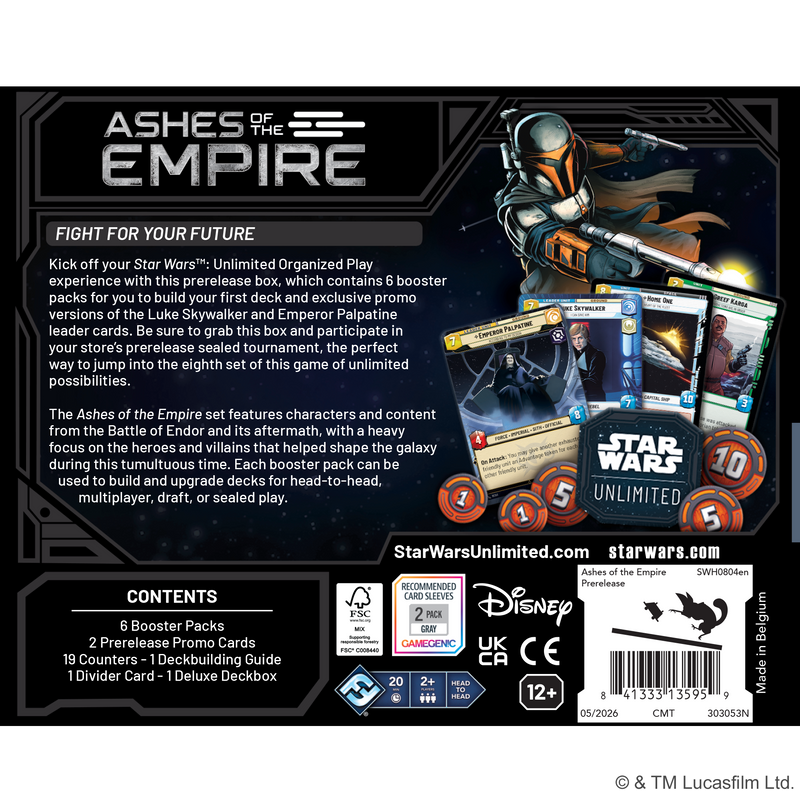 Star Wars: Unlimited - Ashes of the Empire: Prerelease Box