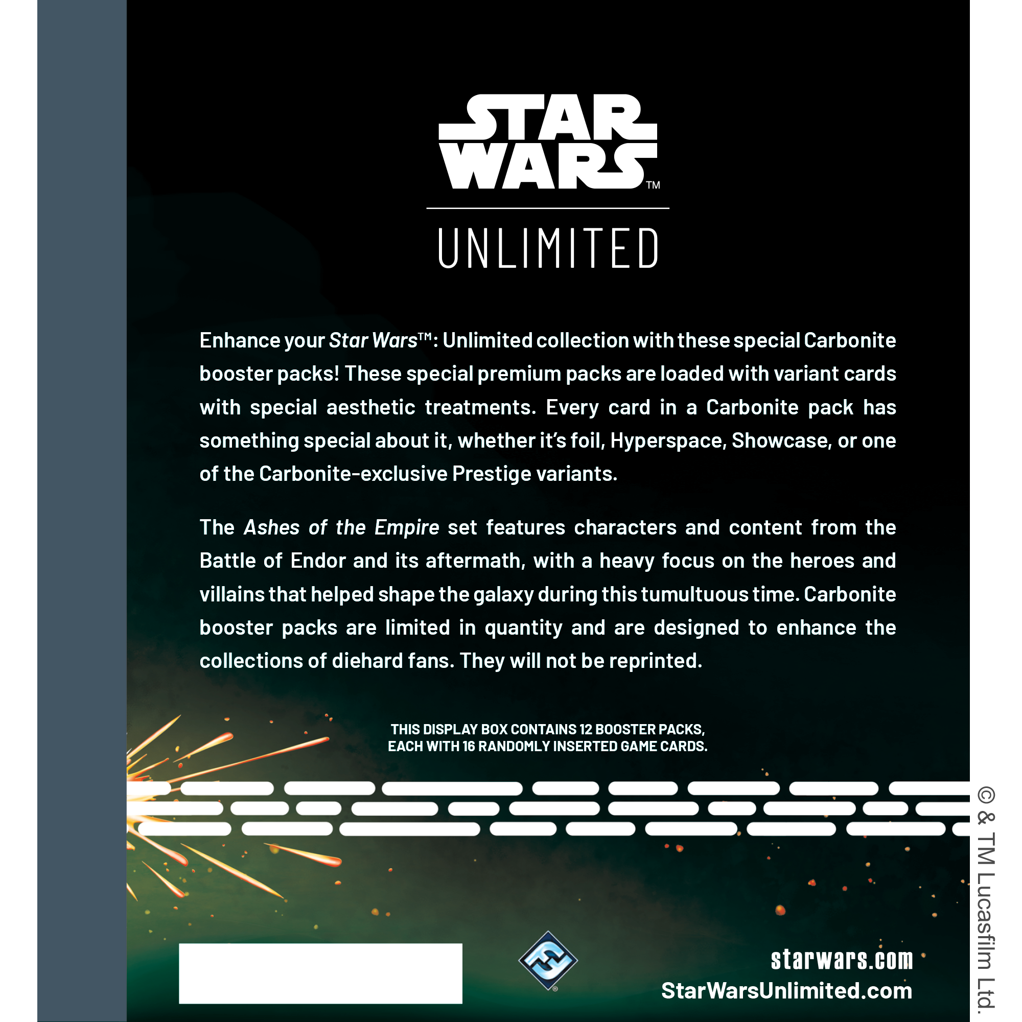 Star Wars: Unlimited - Ashes of the Empire Carbonite Edition Booster Box