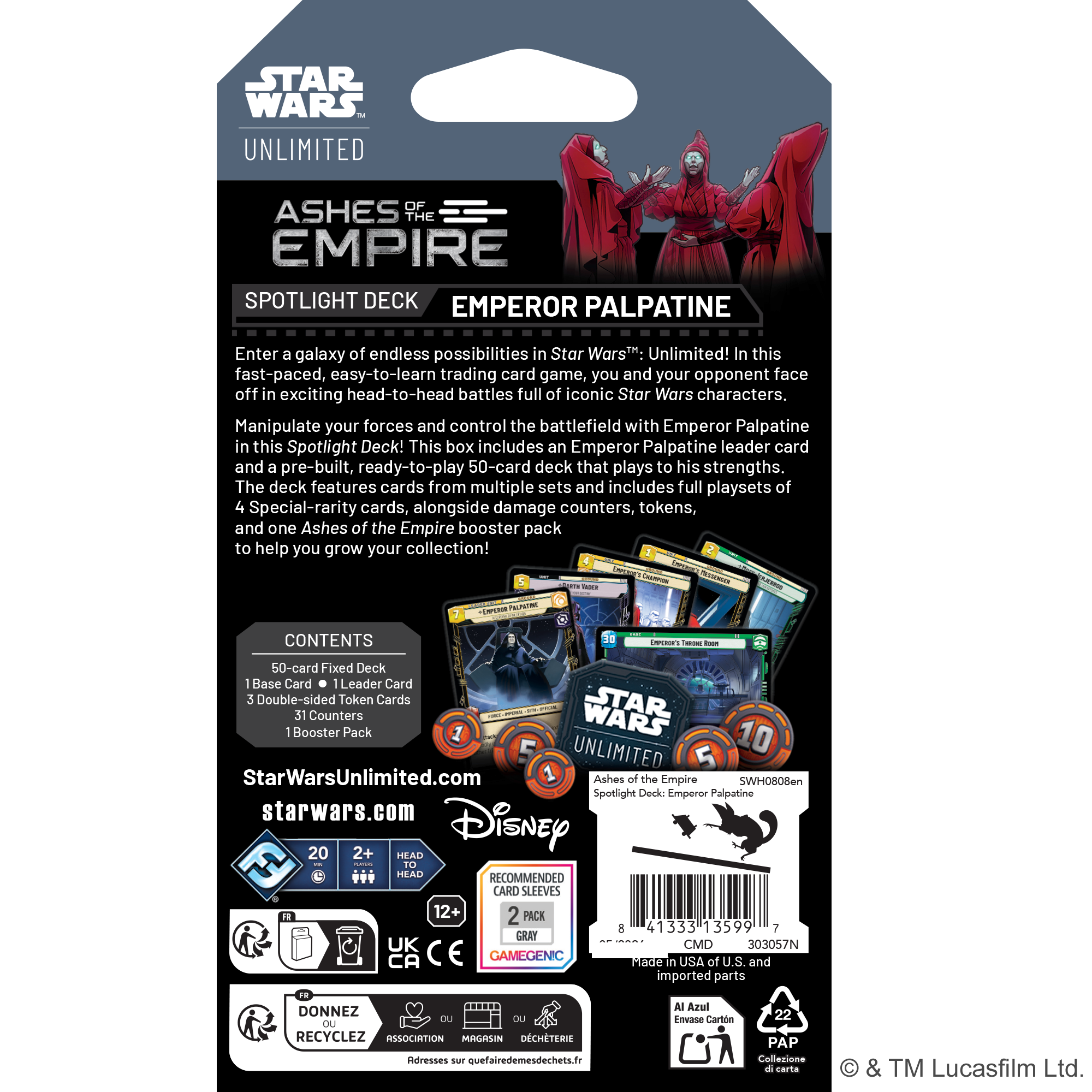 Star Wars: Unlimited: Ashes of the Empire: Spotlight Deck [Select One]