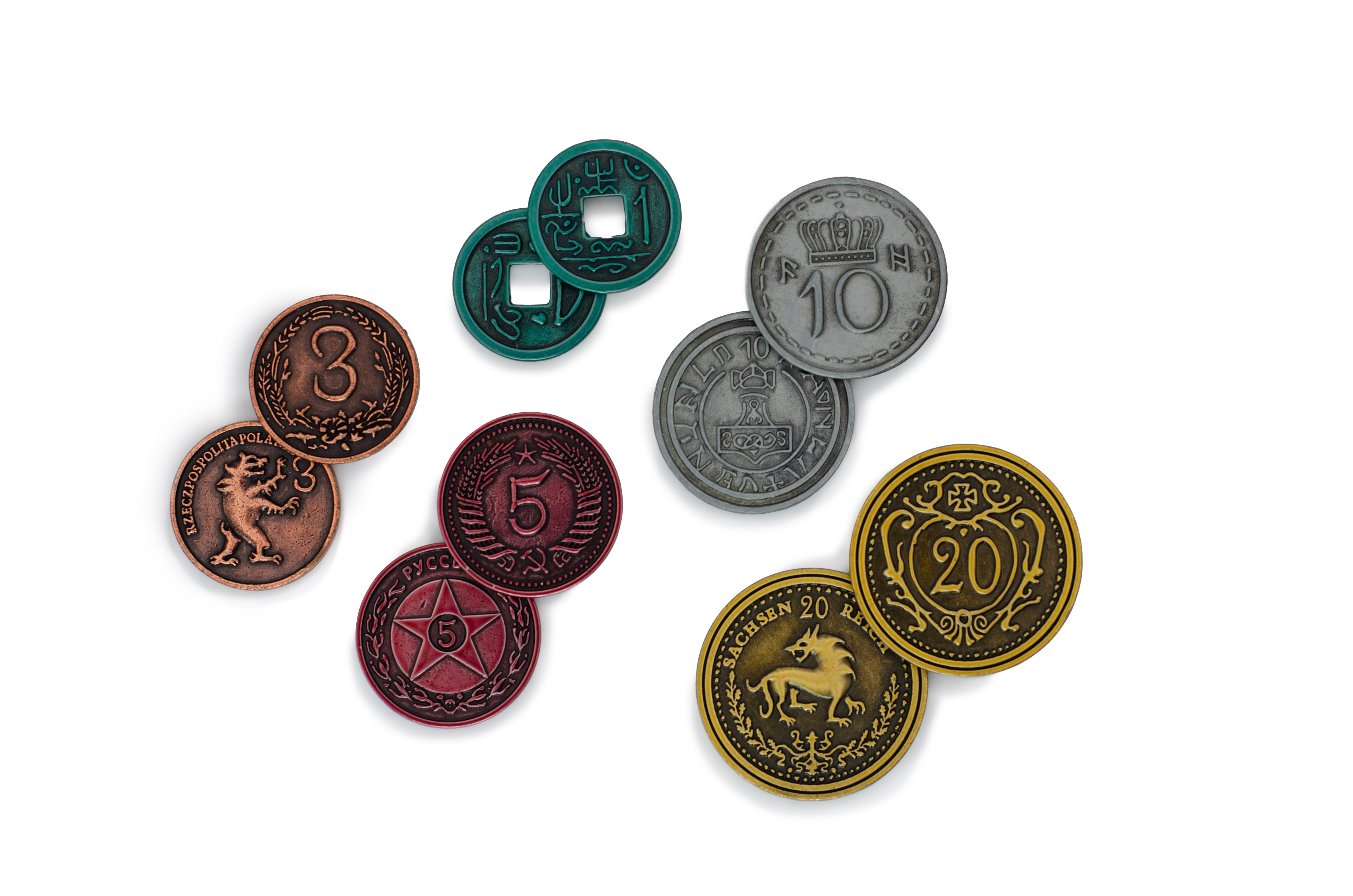 80 Metal Coins (Expeditions & Scythe)