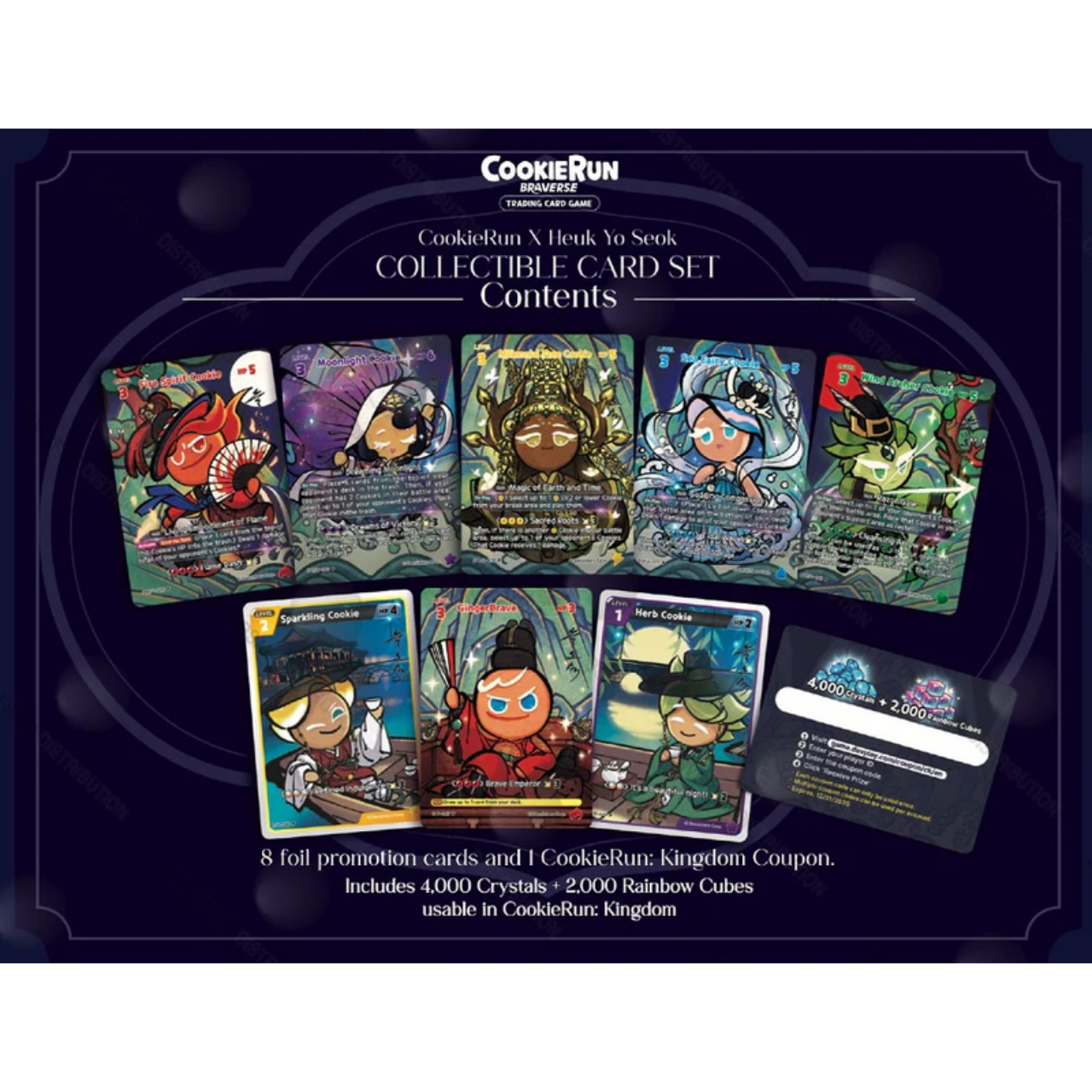 Cookie Run TCG: CookieRun X Heuk Yo Seok Collectible Card Set