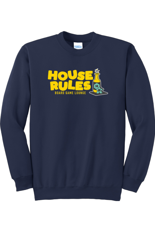 House Rules Lounge - Port & Co House Rules Essential Fleece Crewneck Sweatshirt