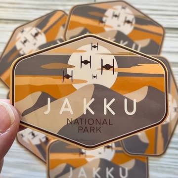 Star Wars Inspired National Park Vinyl Sticker