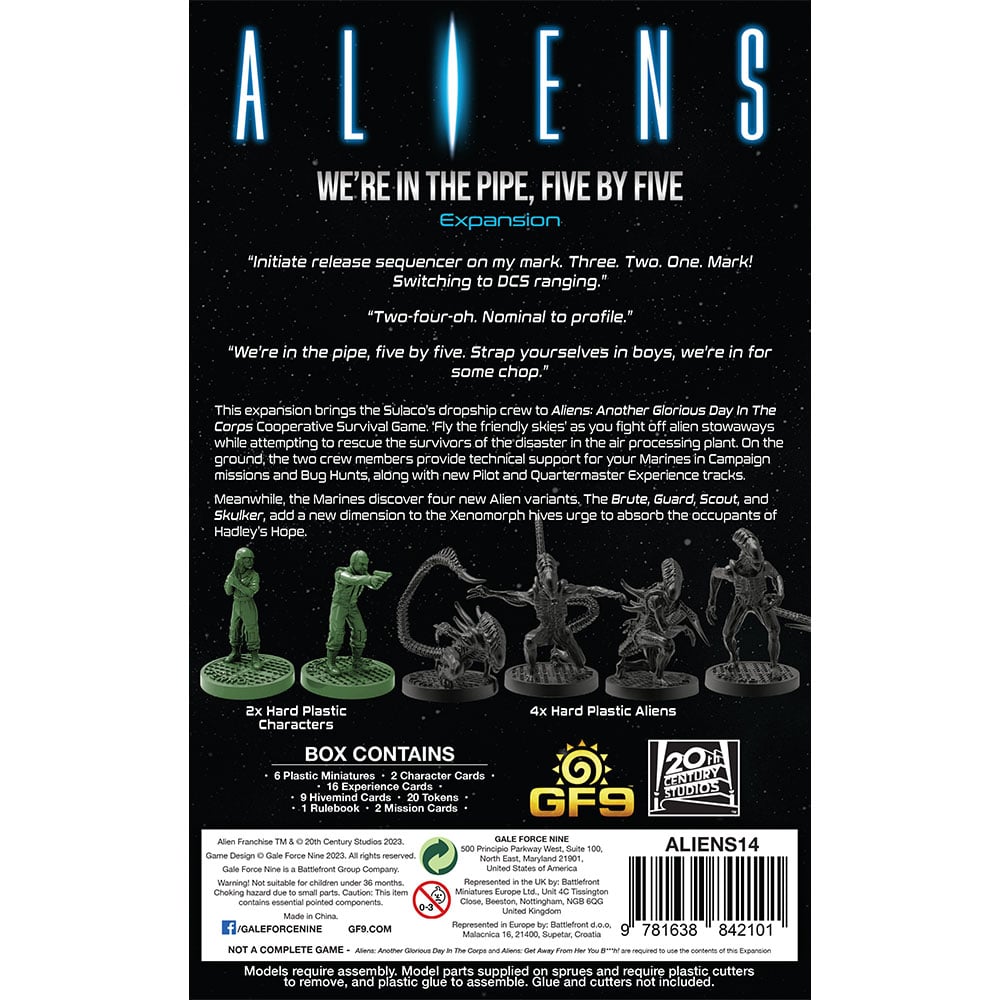 Aliens: We're in the Pipe, Five by Five Miniatures