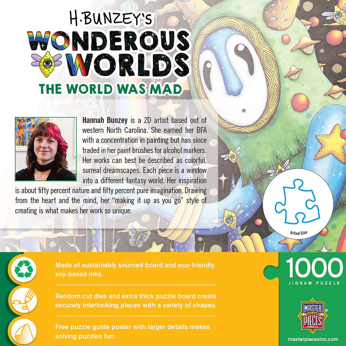 Puzzle: Wonderous Worlds - The World Was Mad (1000 Piece)