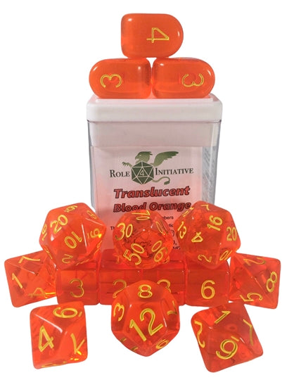 Role 4 Initiative - Translucent Dice Set of 15 [Choose One]