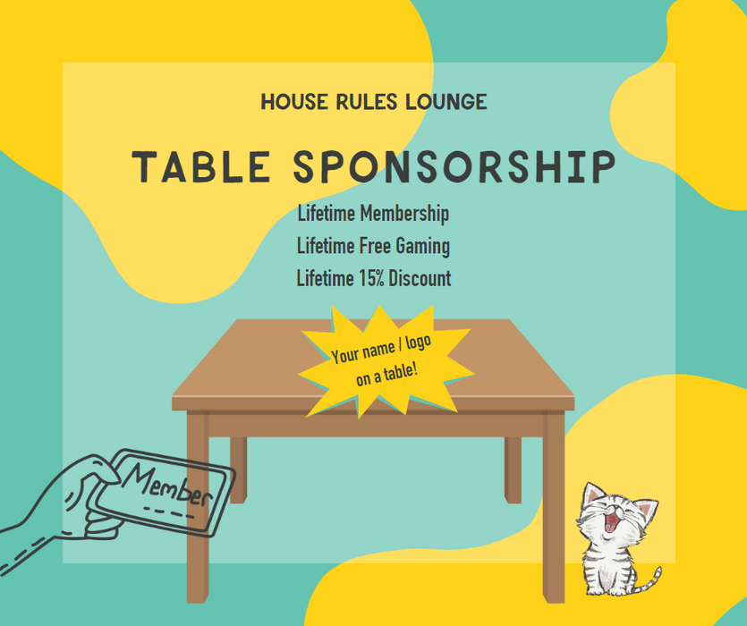 Table Sponsorship & Lifetime Membership
