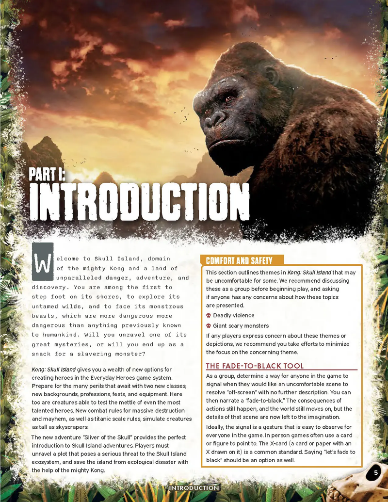 Everyday Heroes RPG - Kong Skull Island Cinematic Adventure