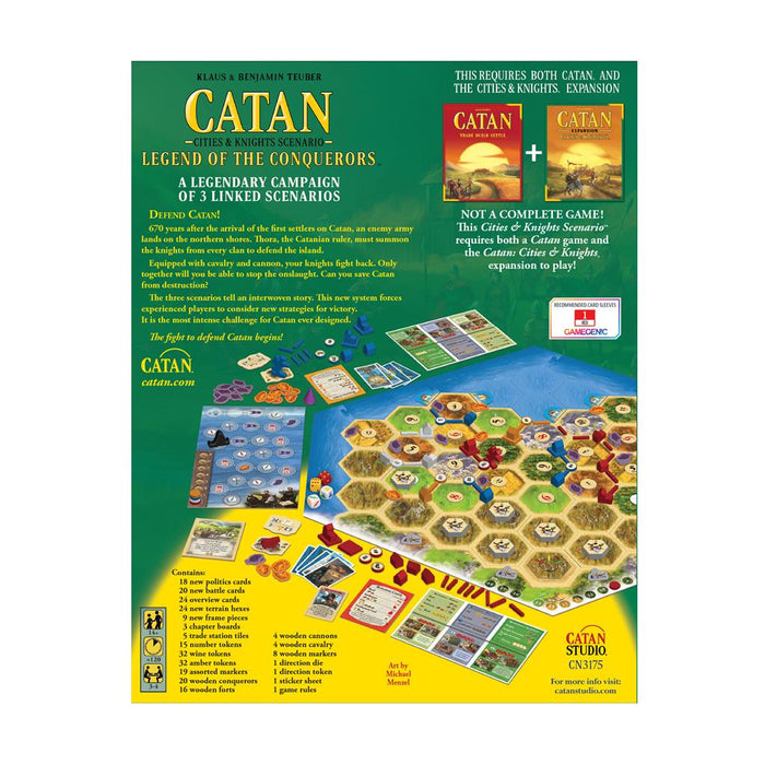 Catan: Cities & Knights Scenario: Legend of the Conquerers Expansion