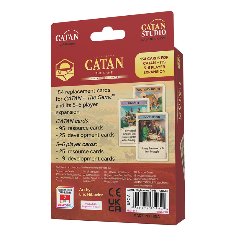 Catan - The Game - Replacement Cards