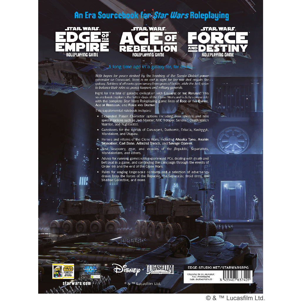 Star Wars RPG: Collapse of the Republic