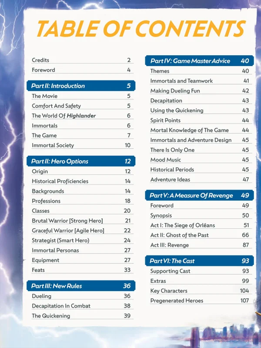 Everyday Heroes RPG - Highlander Cinematic Adventure — House Rules Lounge