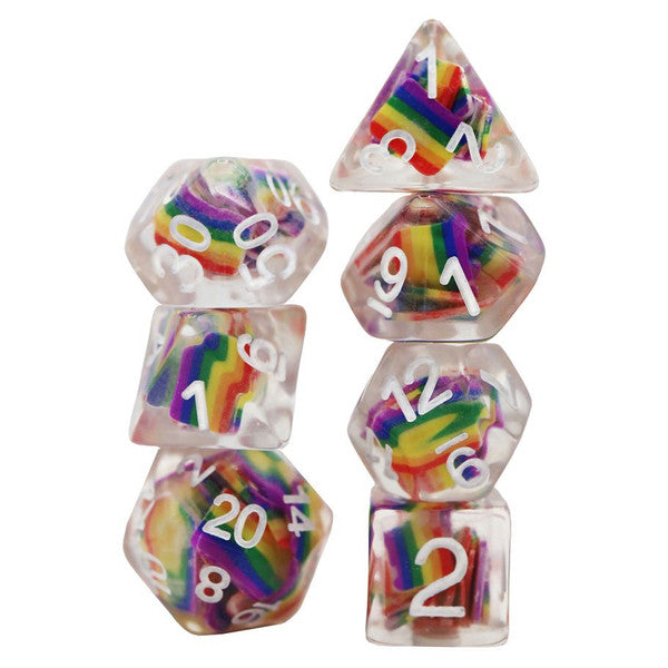 7-Set Dice Rainbow Flag