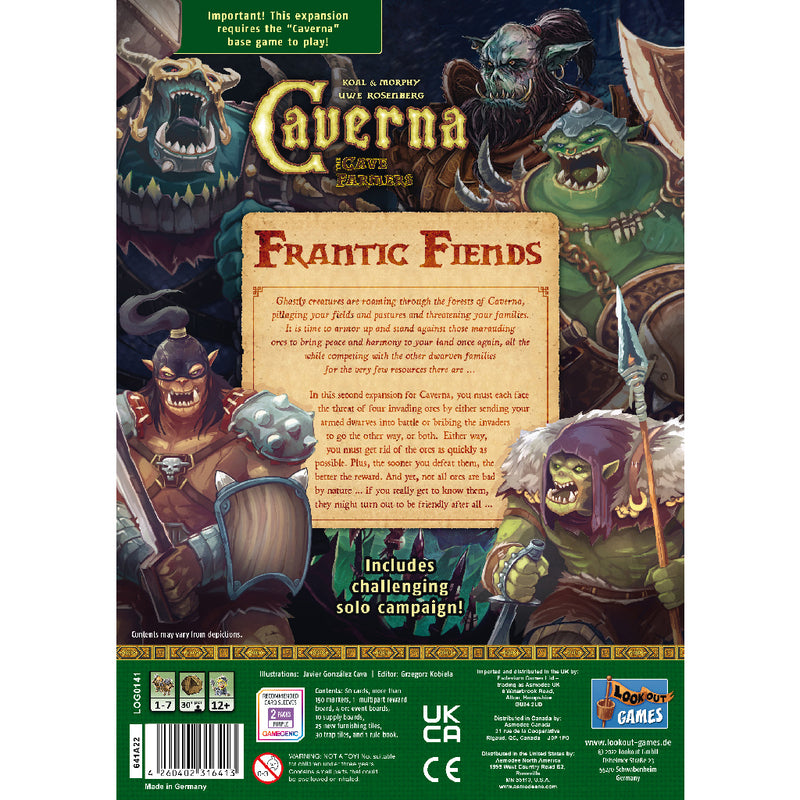 Caverna: The Cave Farmers - Frantic Friends Expansion