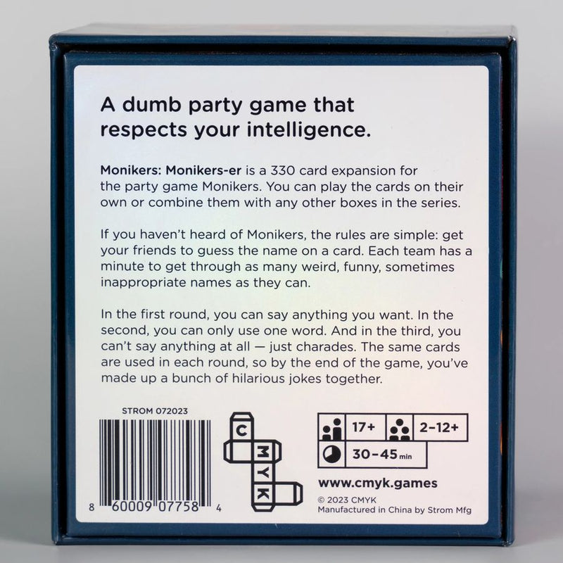 Monikers: Monikers-er Expansion