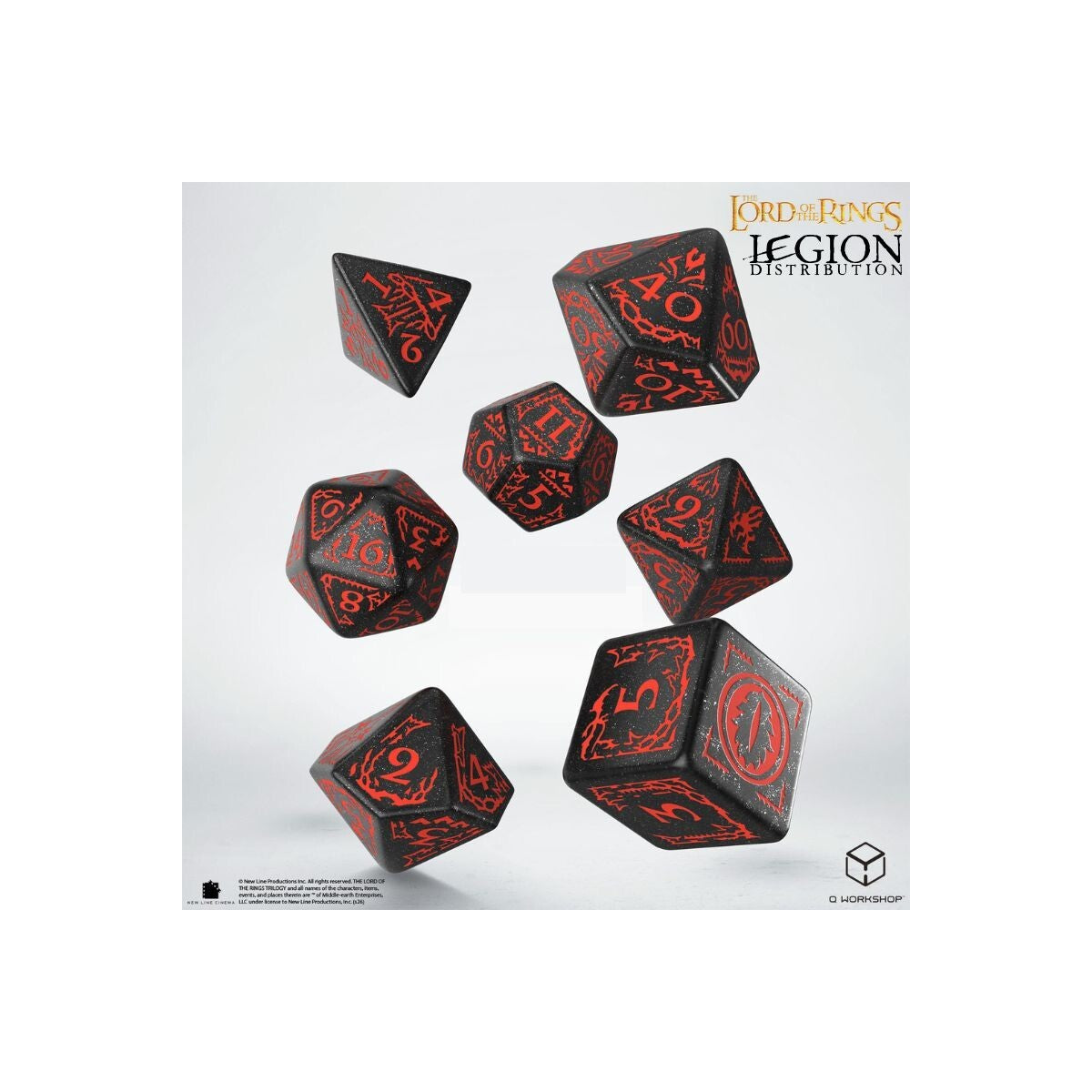 The Lord of the Rings - 7 Die RPG Dice Set