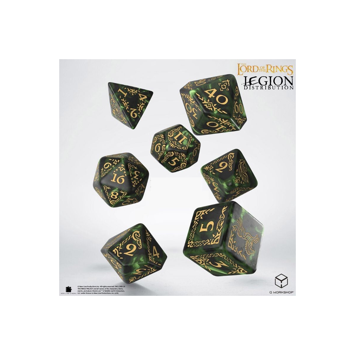 The Lord of the Rings - 7 Die RPG Dice Set