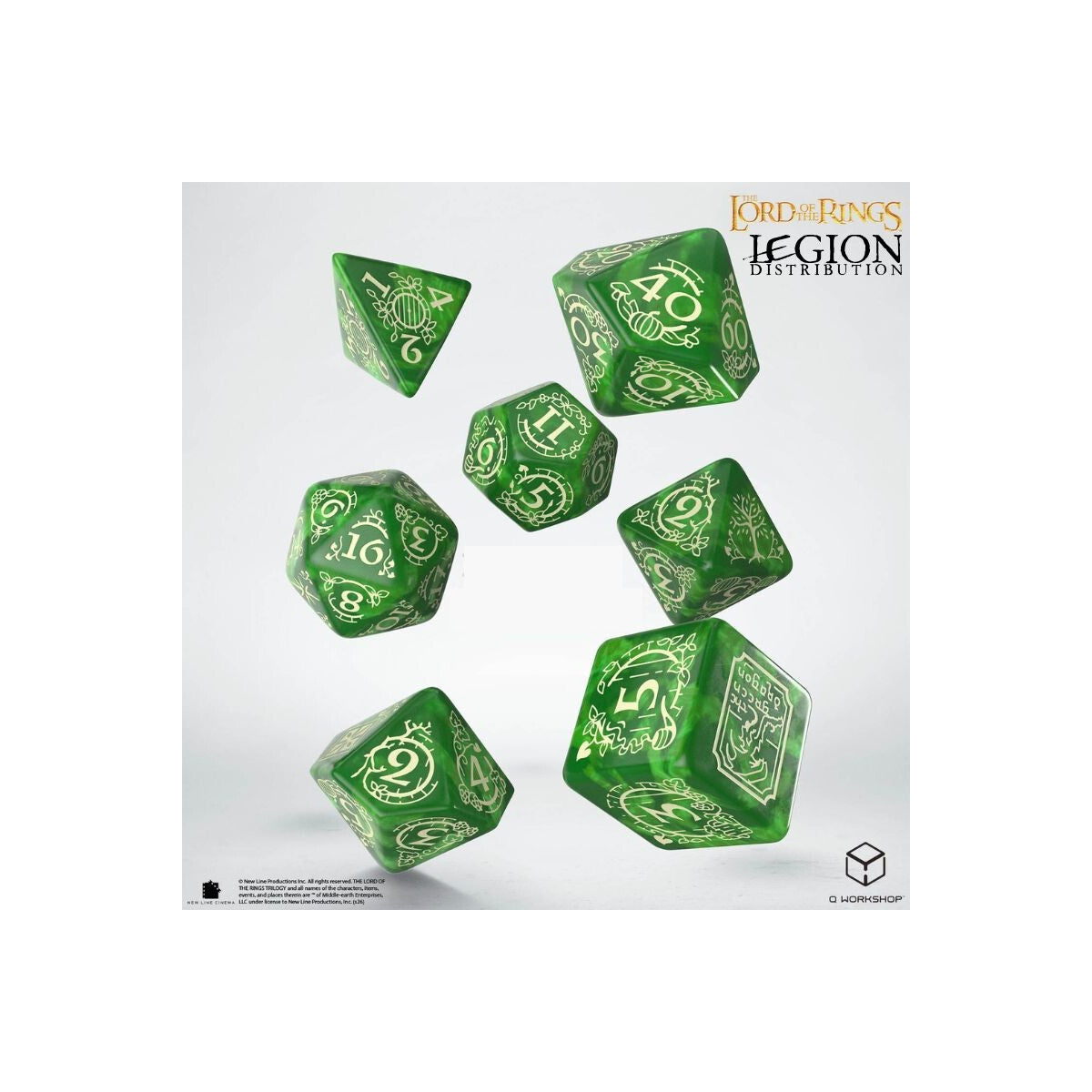 The Lord of the Rings - 7 Die RPG Dice Set