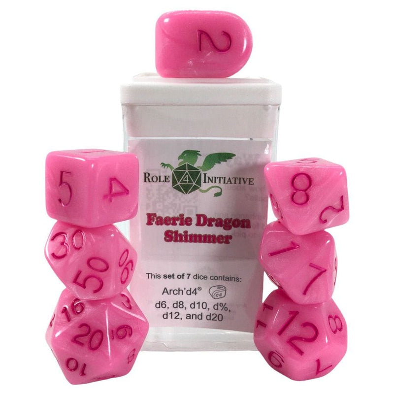 Role 4 Initiative - Shimmer Dice Set of 7 [Choose One]